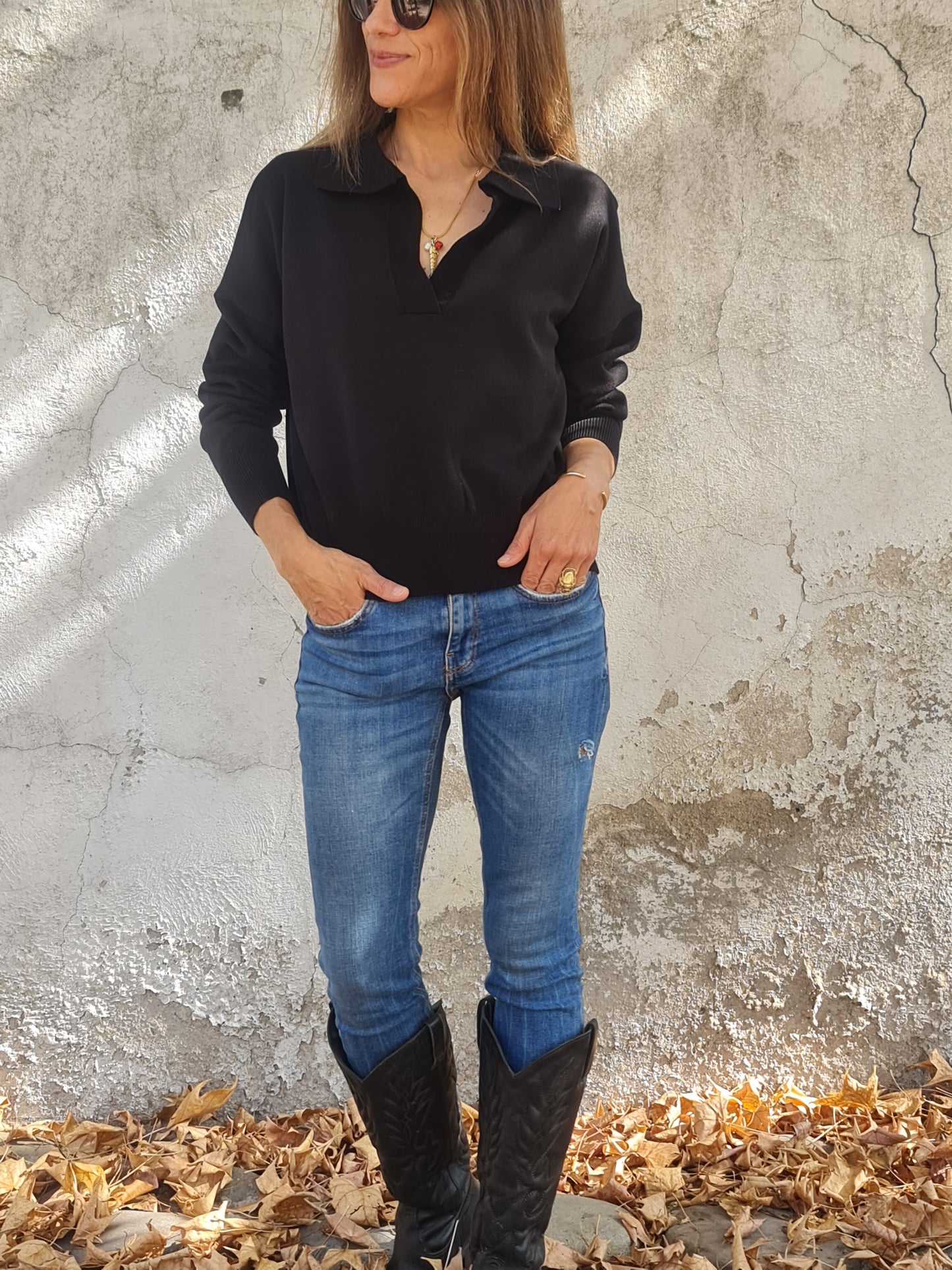 SWEATER CLEMENCIA NEGRO -40% DCTO.