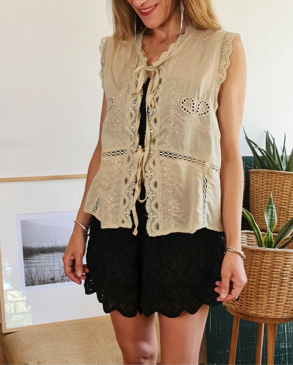 BLUSA ASUNCION BEIGE -15% DE DCTO.