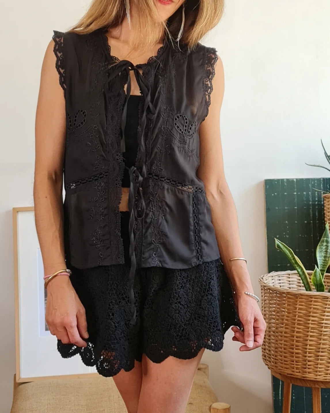 BLUSA ASUNCION NEGRA -15% DE DCTO.