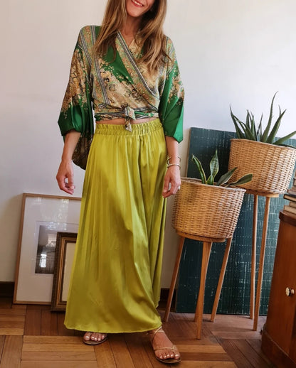 BLUSA BEGOÑA VERDE.