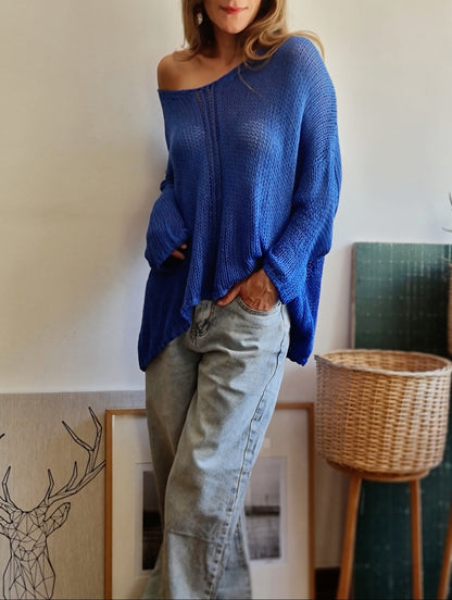 SWEATER TOP AZULINO.