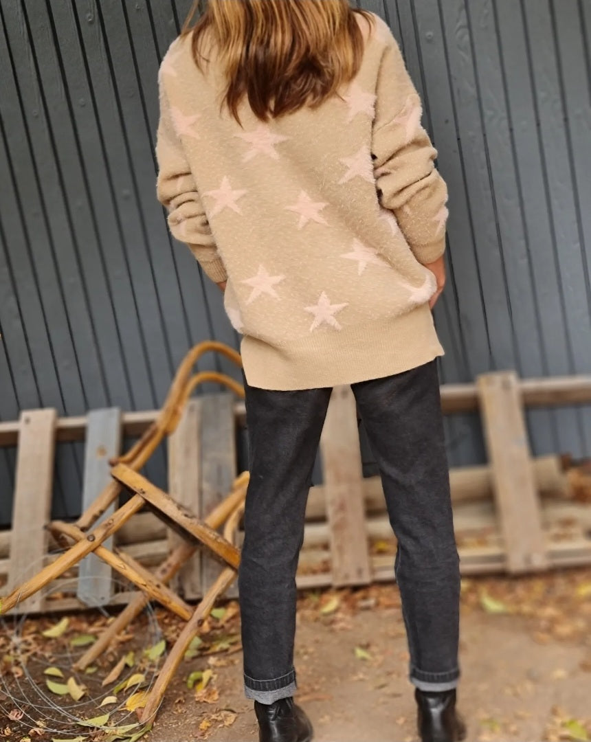 Sweater Star Camel