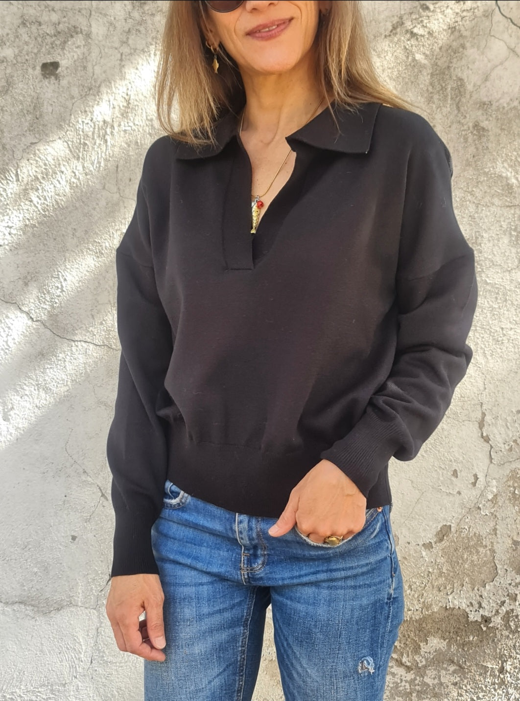 SWEATER CLEMENCIA NEGRO -40% DCTO.