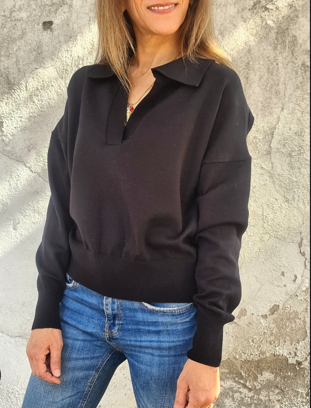 SWEATER CLEMENCIA NEGRO -40% DCTO.