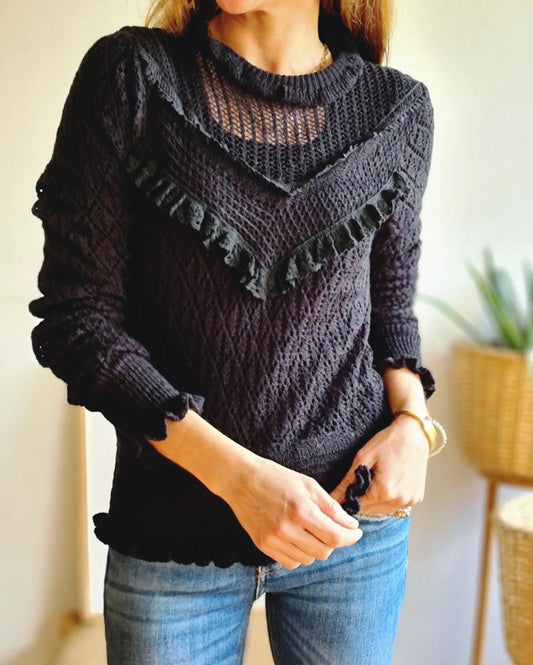 Sweater Emilia Negro. - Quemepongotienda