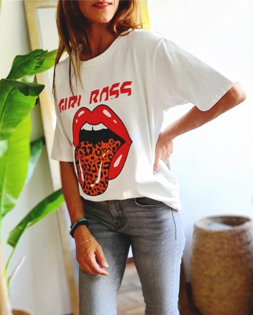 Polera Girl Boss Blanca - Queme Pongo Tienda