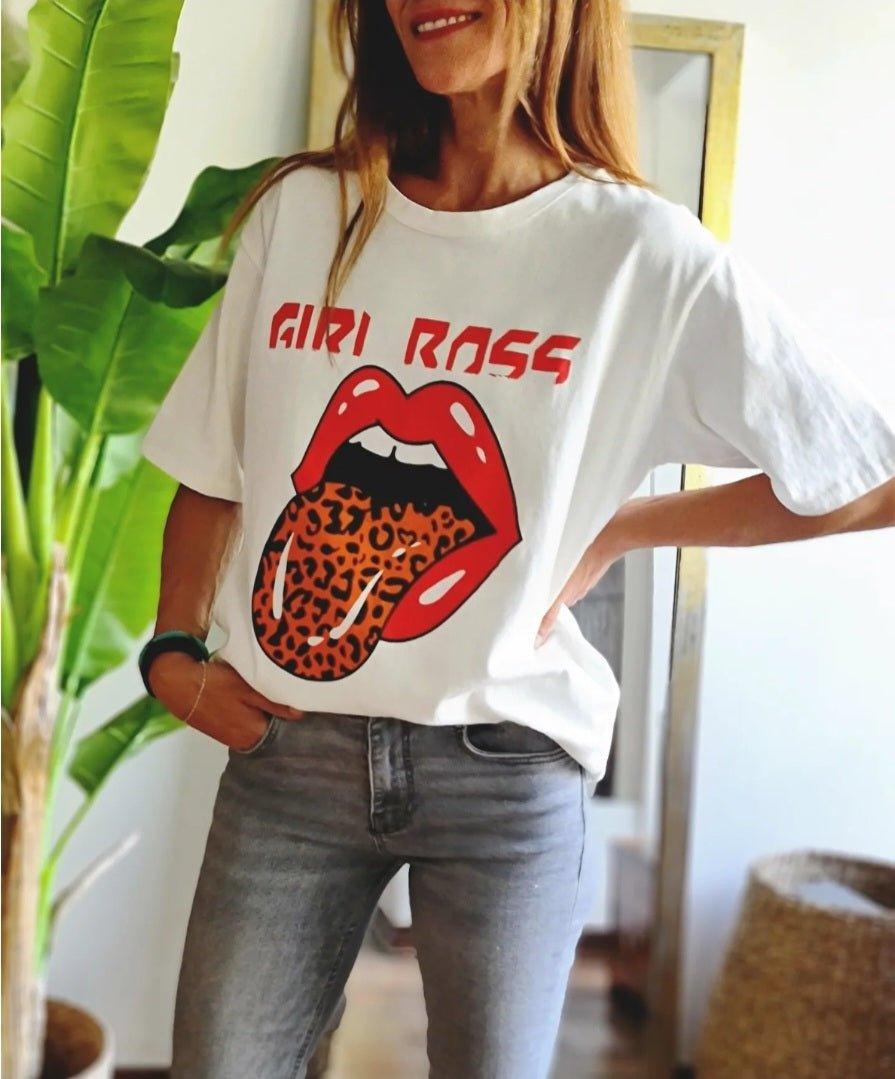 Polera Girl Boss Blanca - Queme Pongo Tienda