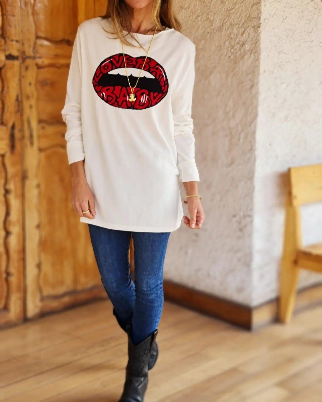 Sweater Love Baby Blanco 45% de Dto - Queme Pongo Tienda