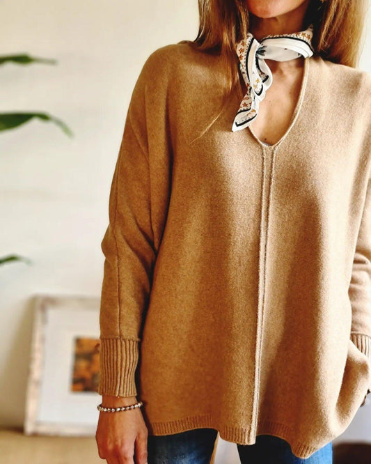 Sweater Oliver Camel - Queme Pongo Tienda