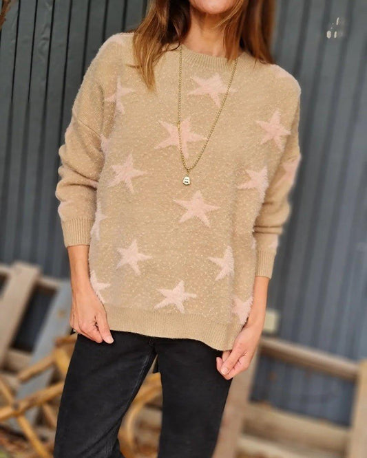 Sweater Star Camel 20% de Dto - Queme Pongo Tienda