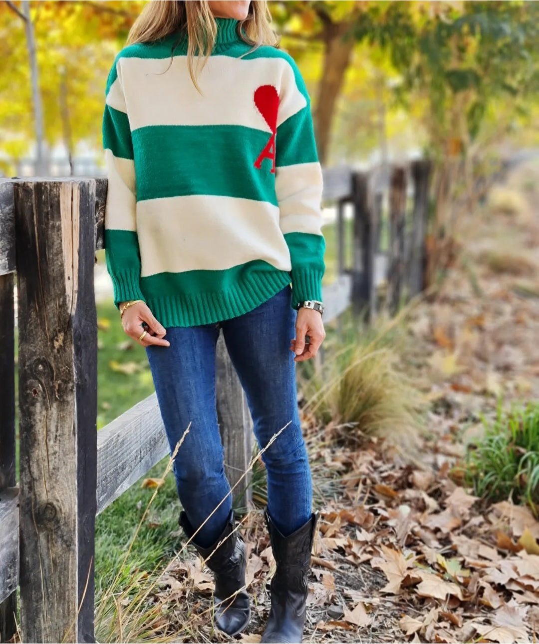 Sweater Rayado Verde